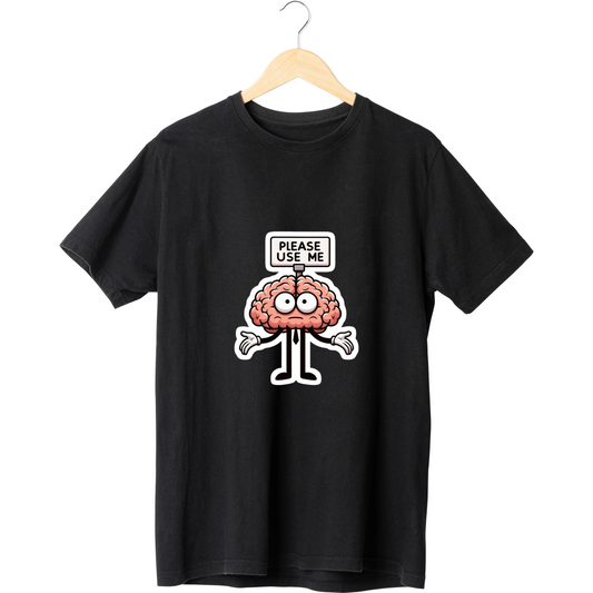 Unisex Classic Crew T-Shirt - " BRAIN USE "