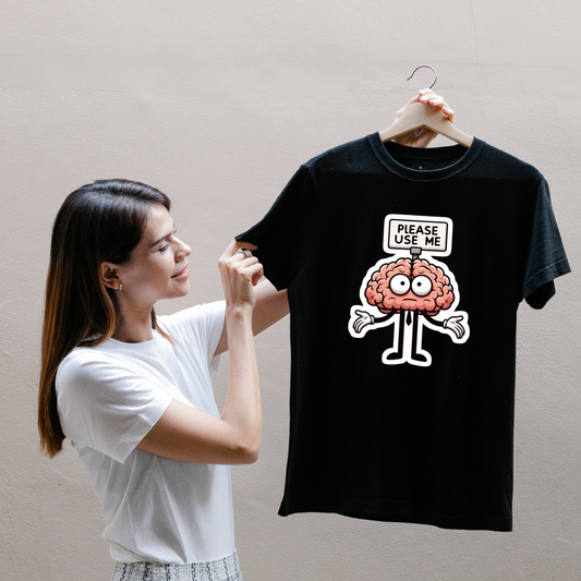Unisex Classic Crew T-Shirt - " BRAIN USE "