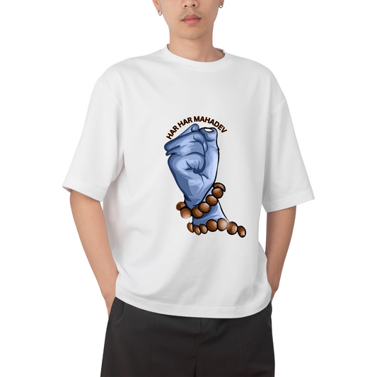 Unisex Oversized Classic T-Shirt - " MAHADEV HAND "