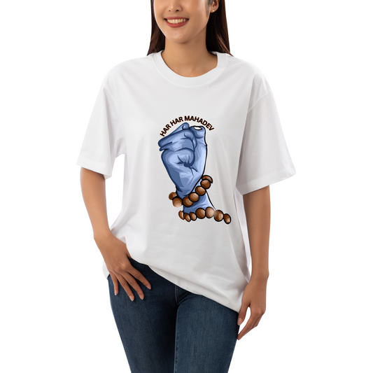 Unisex Oversized Classic T-Shirt - " MAHADEV HAND "