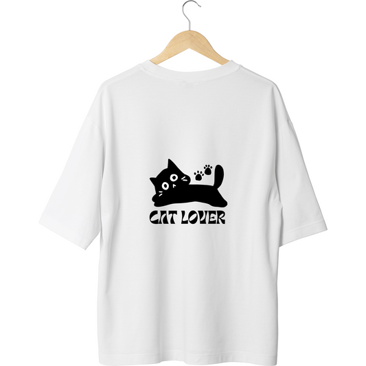 Unisex Oversized Classic T-Shirt - " CAT LOVER "