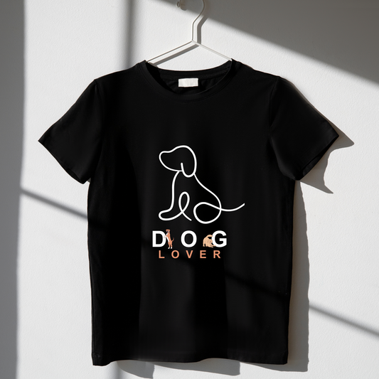 Unisex Regular Classic T-Shirt - " DOG LOVER "