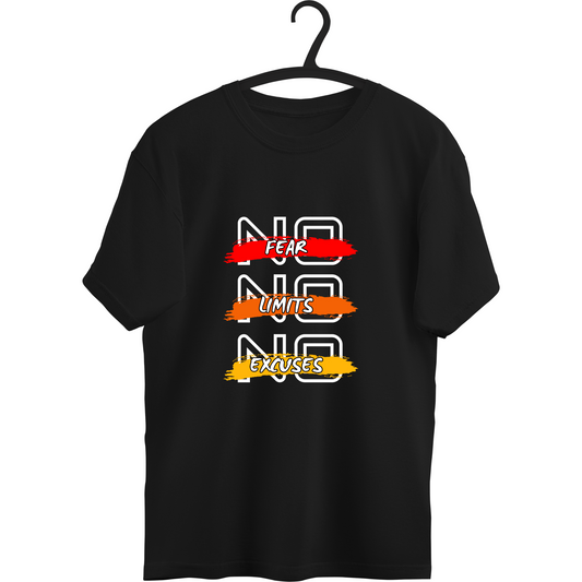 Unisex Oversized Classic T-Shirt - " NO LIMIT, FEAR "