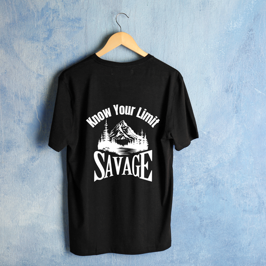 Unisex Oversized Classic T-Shirt - " KNOW YOUR LIMIT "