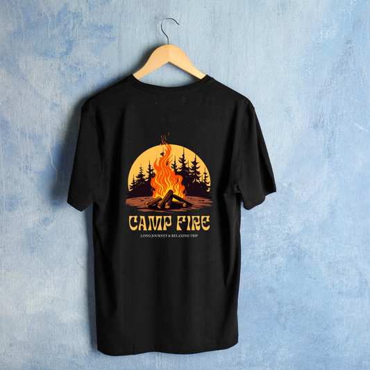 Unisex Oversized Classic T-Shirt - " CAMP FIRE "