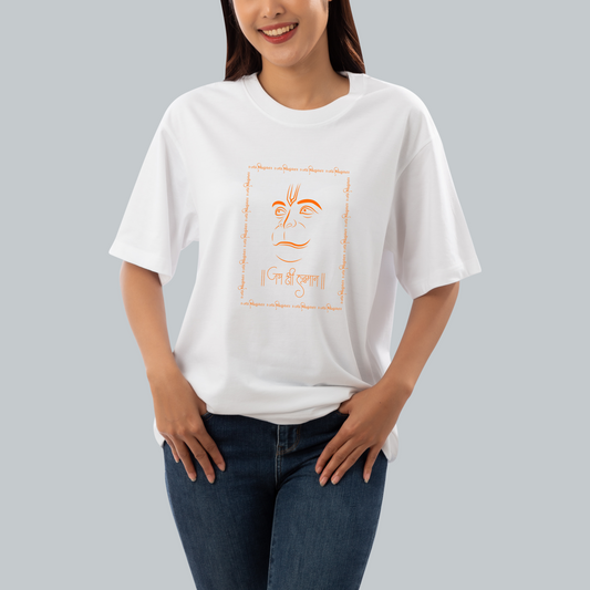 Unisex Oversized Classic T-Shirt - " JAY SHREE HANUMAN "